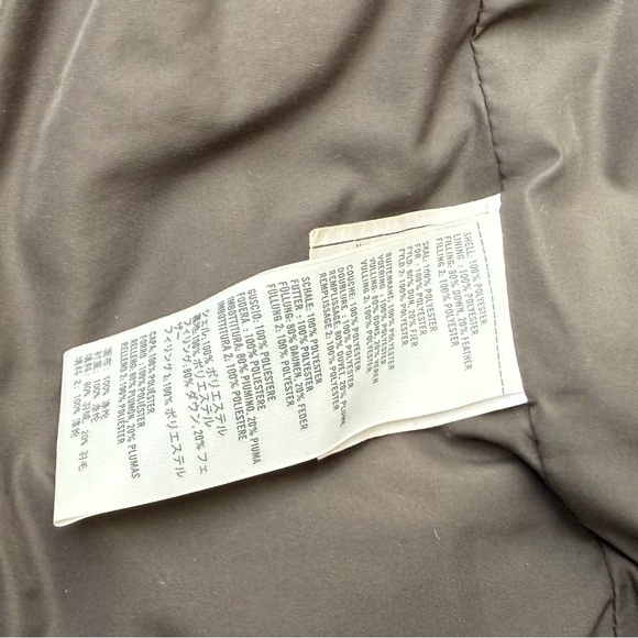 Y2K Hollister Grey Puffer Coat Parka Jacket Faux Fur Hood Size Medium - Picture 9 of 15